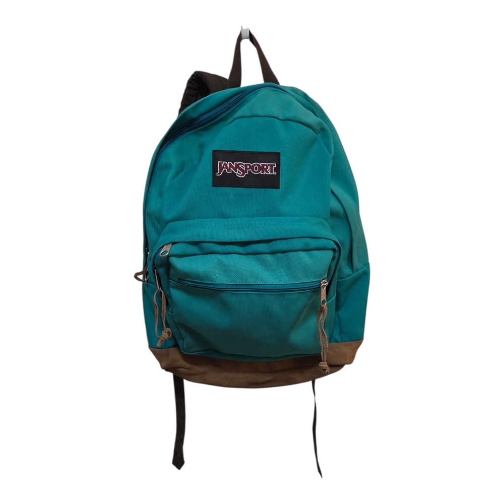 JanSport Turquoise and Brown Unisex Backpack.